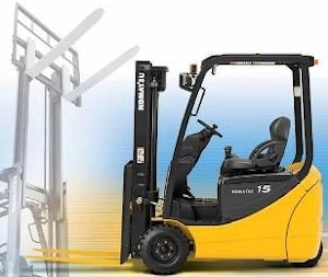 Вилочные электропогрузчики KOMATSU серии АМ50, грузоподъемность 1,25-2 тонн